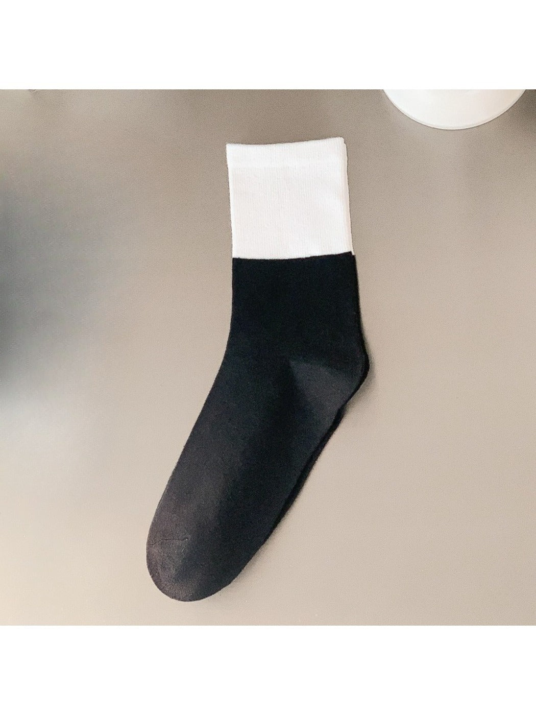 Rufia - Black and White Contrast Crew Socks product image 5