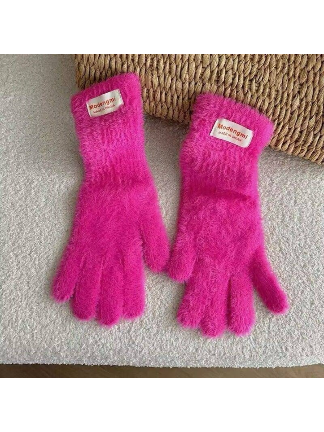Gloving - Fuzzy Texture Cuffed Gloves