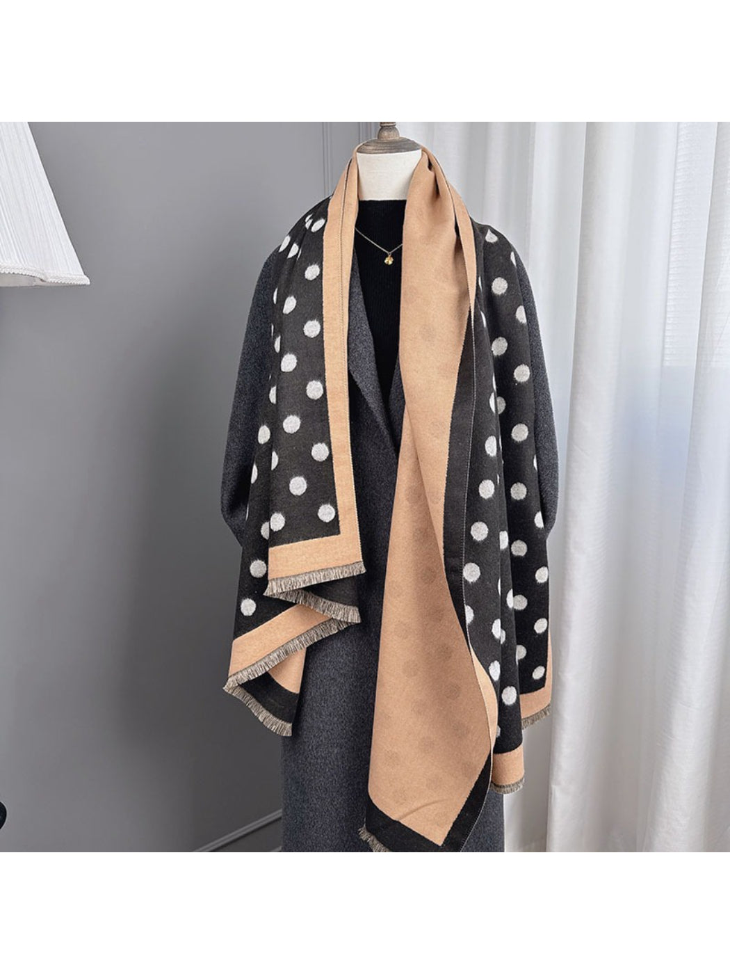 Scarvii - Soft Reversible Polka Dot Scarf