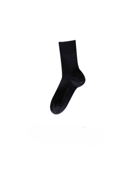 Rufia - Cozy Cable Texture Crew Socks