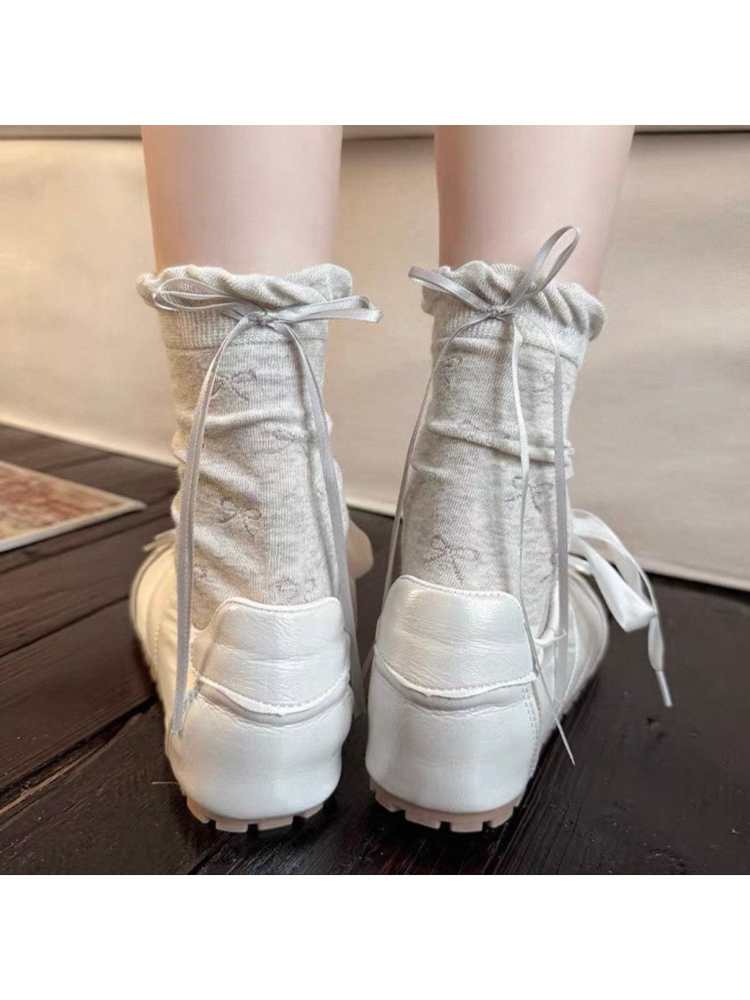 Rufia - Ribbon Bow Style Women's Socks