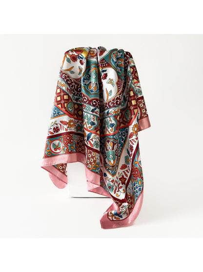 Scarvii - Colorful Mosaic Panel Square Scarf