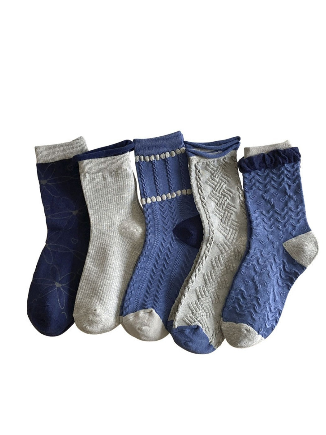 Rufia - Vintage School Style Mid-Calf Capsule Socks