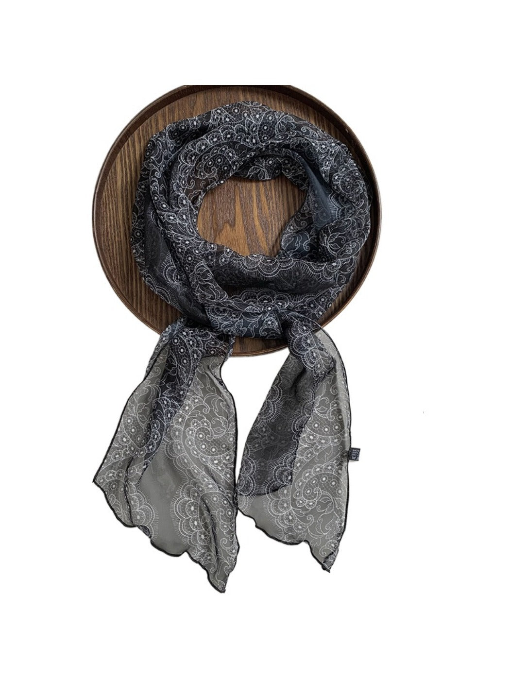 Scarvii - Lightweight Floral Print Scarf