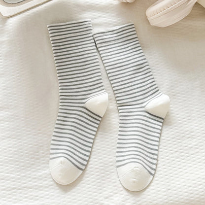 Rufia - Colorful Striped Mid-Calf Socks