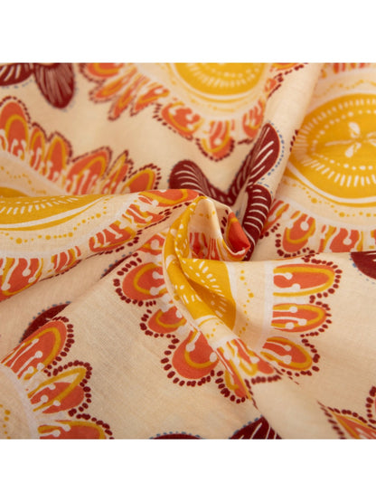 Scarvii - Fashion Style Floral Pattern Square Scarf