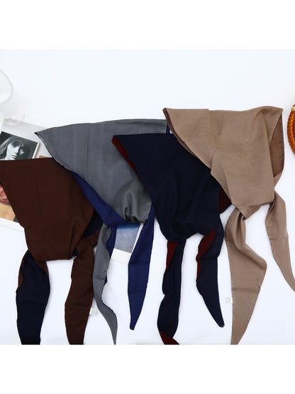 Scarvii - Double Sided Color Block Triangle Bandana