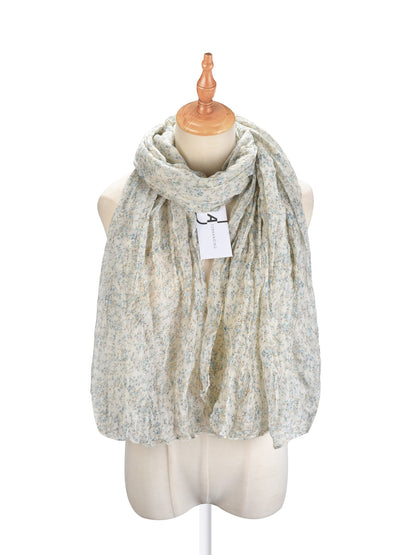 Scarvii - Ditsy Floral Crinkle Lightweight Scarf
