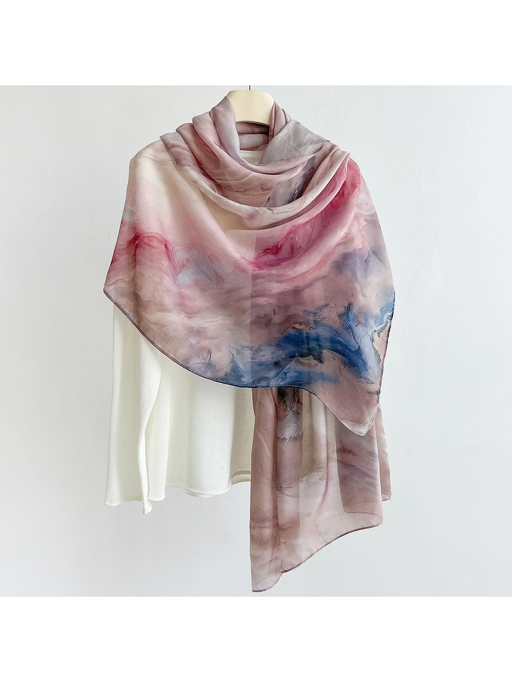 Scarvii - Fashion Ink Print Summer Wrap Scarf