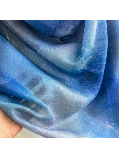 Scarvii - Retro Wave Print Summer Wrap Scarf
