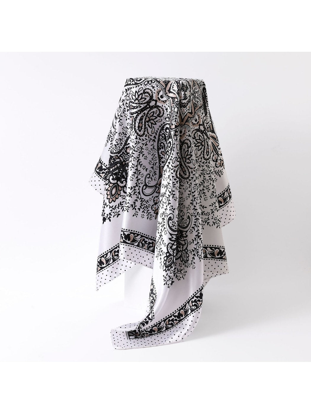 Scarvii - Retro Paisley Mandala Print Square Scarf