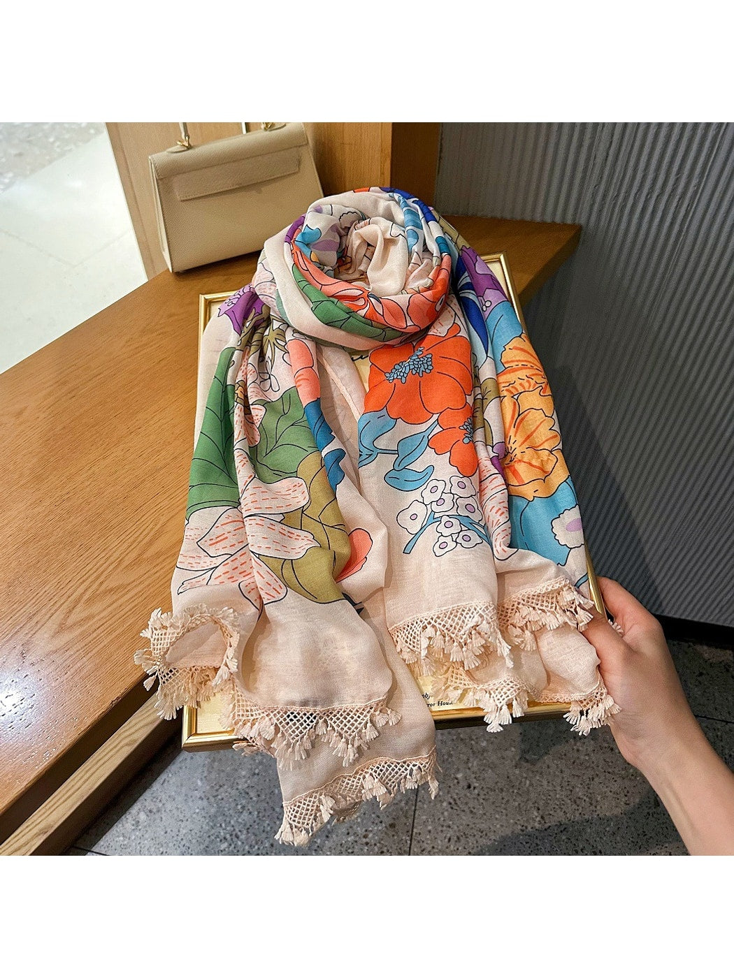 Scarvii - Garden Style Floral Summer Wrap Scarf