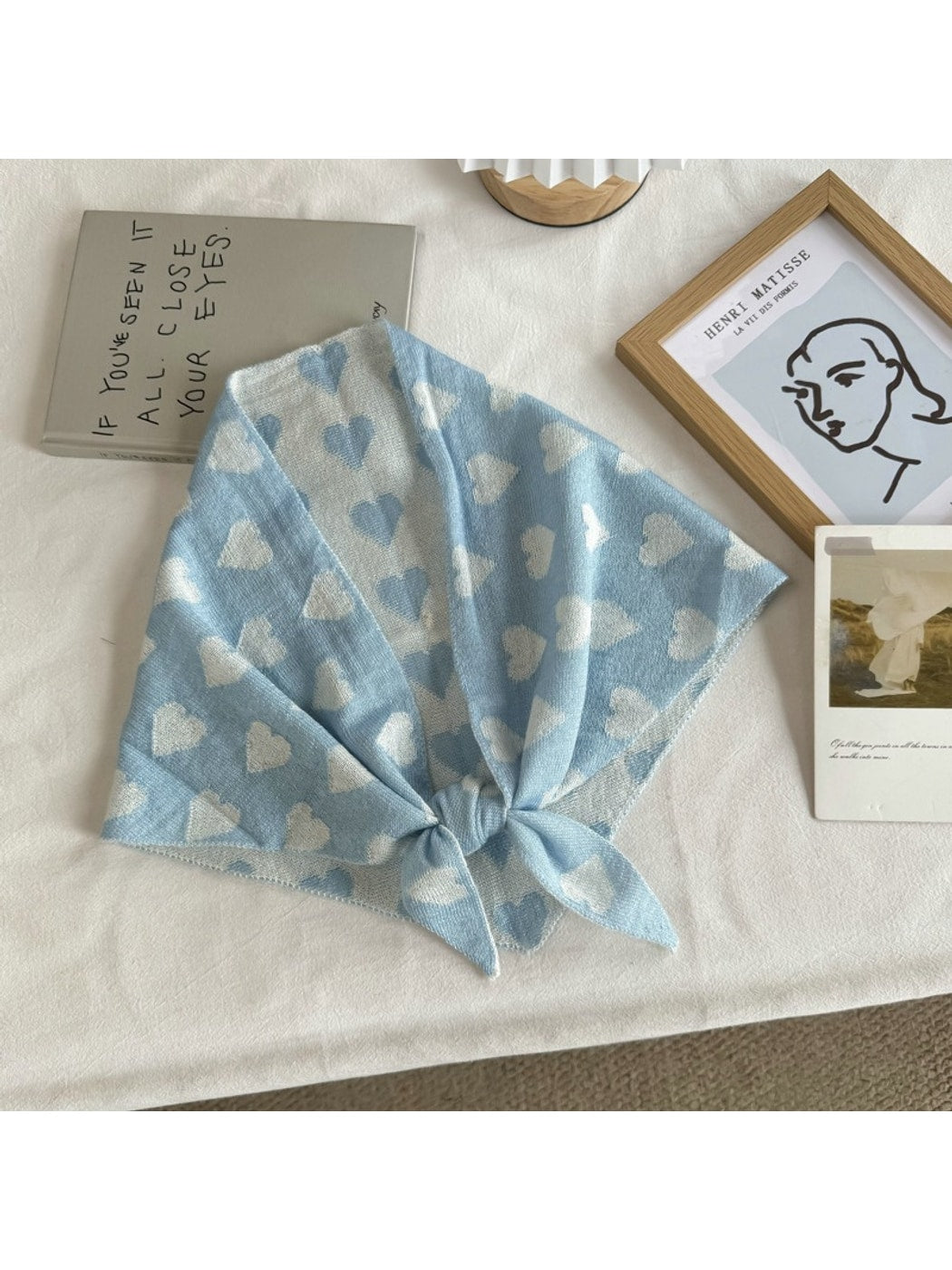 Scarvii - Sweet Style Heart Pattern Bandana Scarf