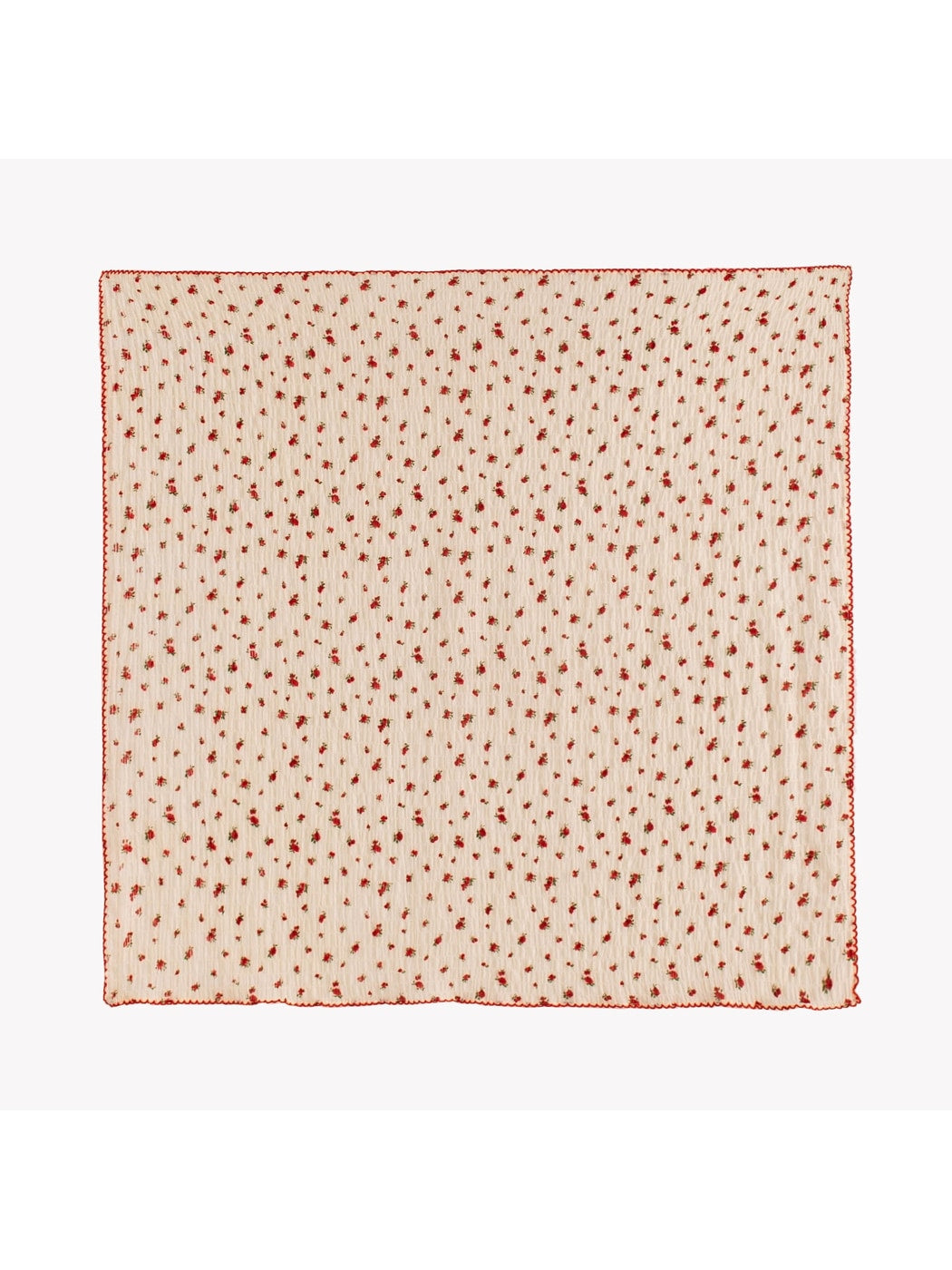 Scarvii - Polka Dot and Floral Print Square Scarf