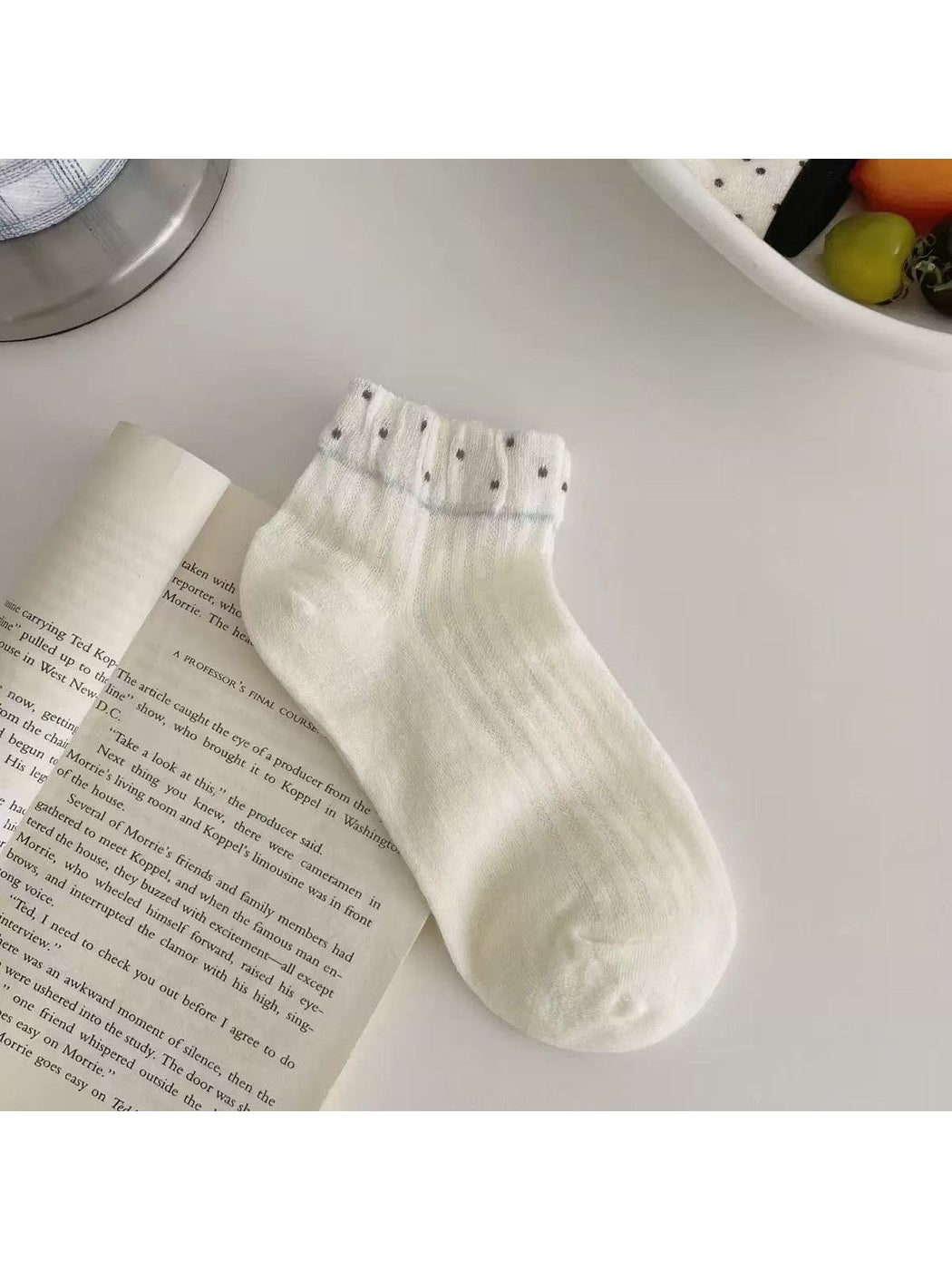 Rufia - Simple Patterned Casual Ankle Socks