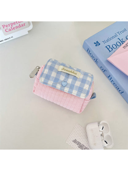 Cosbai cosmetic pouch open showing interior lining and storage space