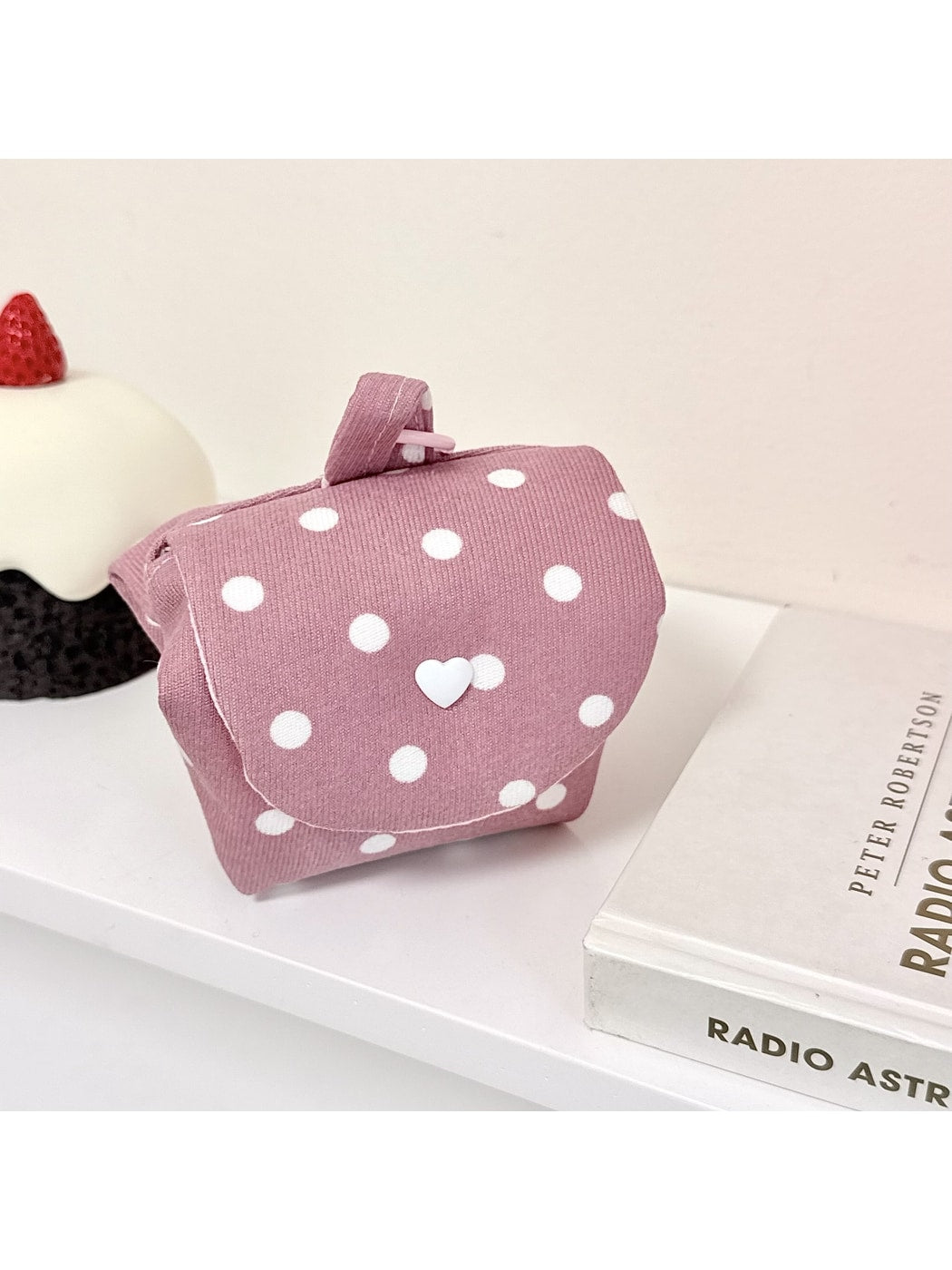 Cosbai - Cute Polka Dot Portable Pouch