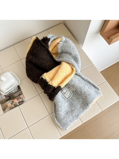 Scarvii – Colorblock Knit Scarf