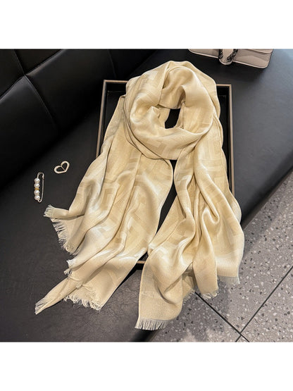 Scarvii - Subtle Geometric Soft Wrap Scarf