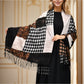 Scarvii - Geometric Pattern Tassel Winter Scarf