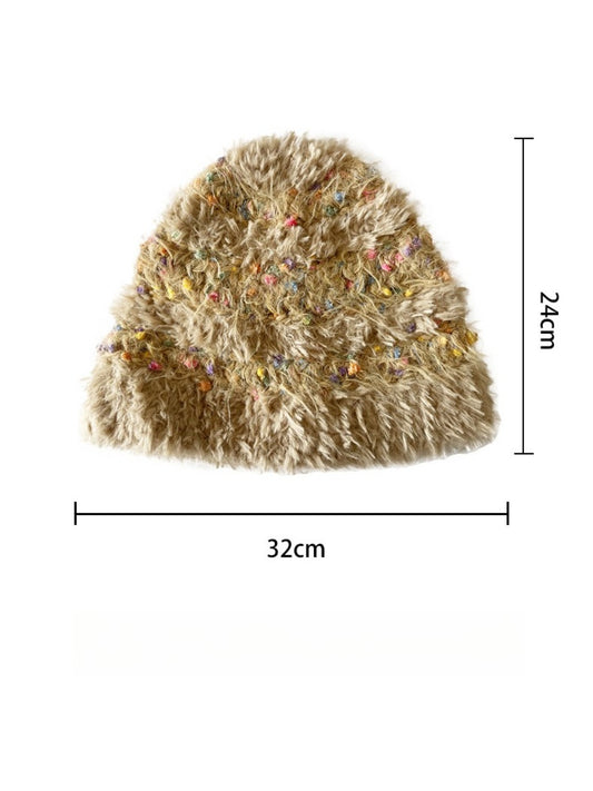 Haila - Knitted Bucket Hat with Polka Dot