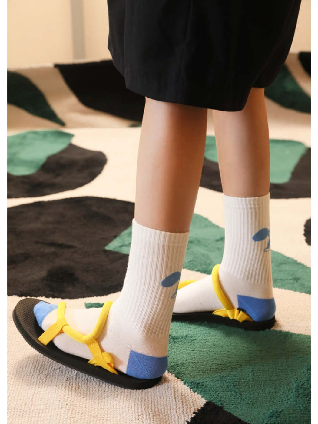Rufia - Playful Cartoon Character Sports Ankle Socks