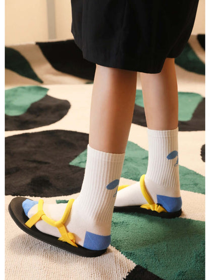 Rufia - Playful Cartoon Character Sports Ankle Socks
