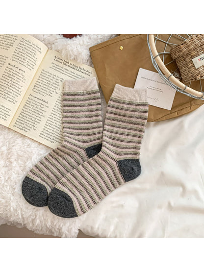 Rufia - Classic Striped Crew Socks