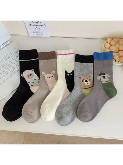 Rufia - Cute Animal Pattern Crew Socks product image 1