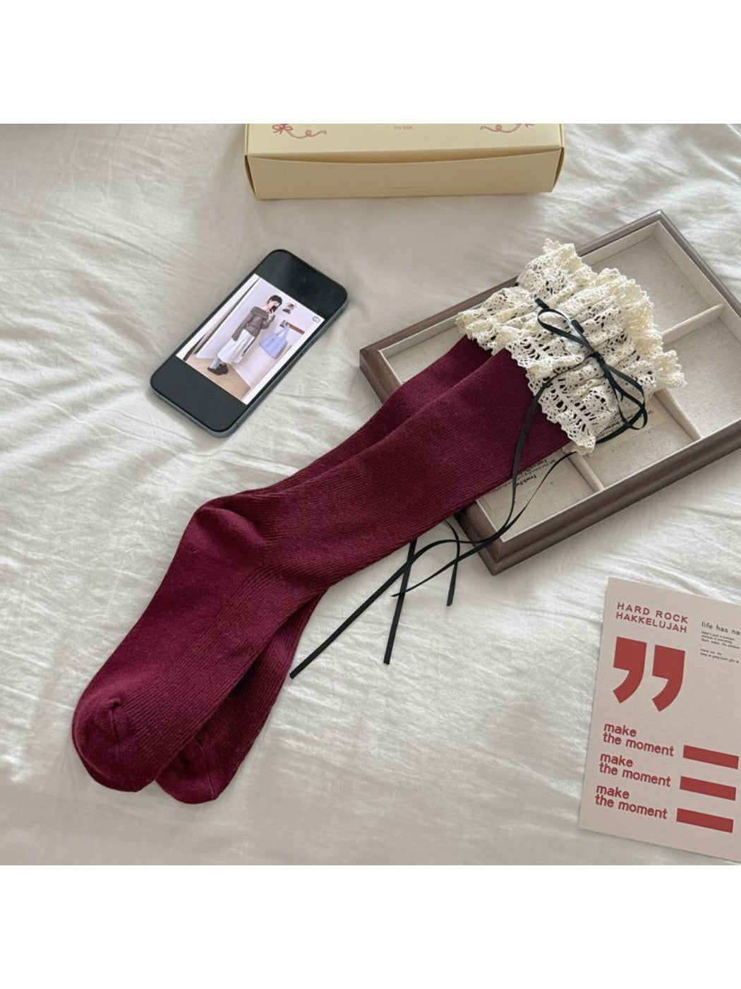 Rufia - Soft Lace Detail Crew Socks product image 9