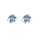 Earwish - Blue Star Stud Earrings - Simple & Sparkly