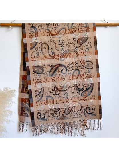 Scarvii - Bohemian Paisley Pattern Travel Scarf
