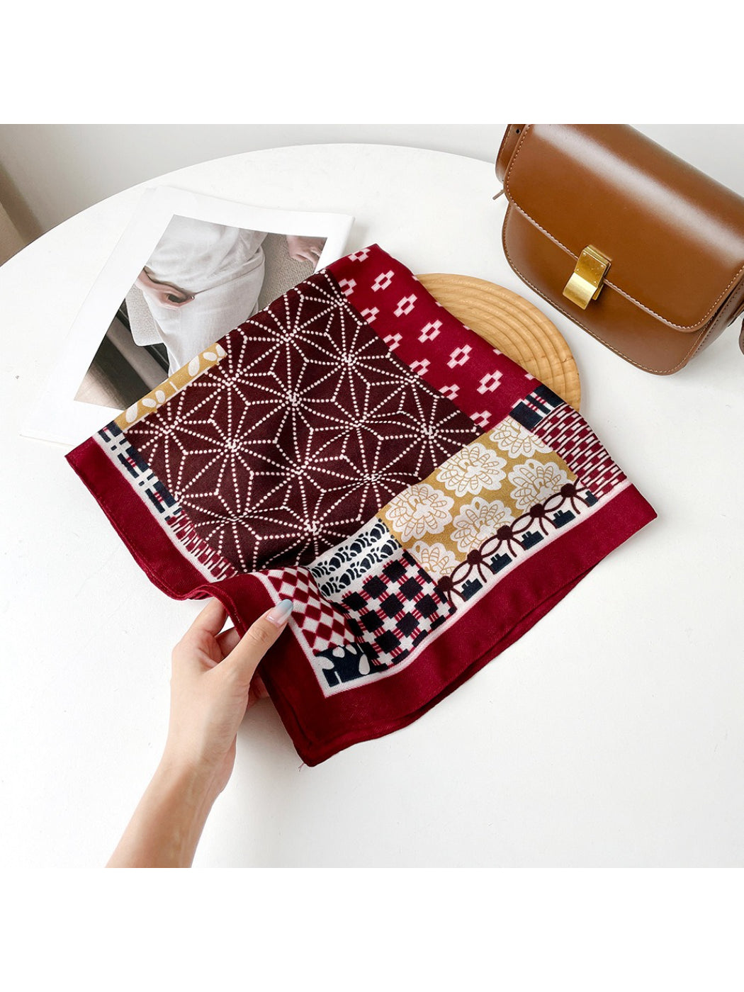 Scarvii - Mixed Pattern Bandana Scarf