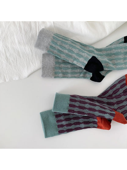 Rufia - Subtle Stripe Knit Crew Socks product image 2