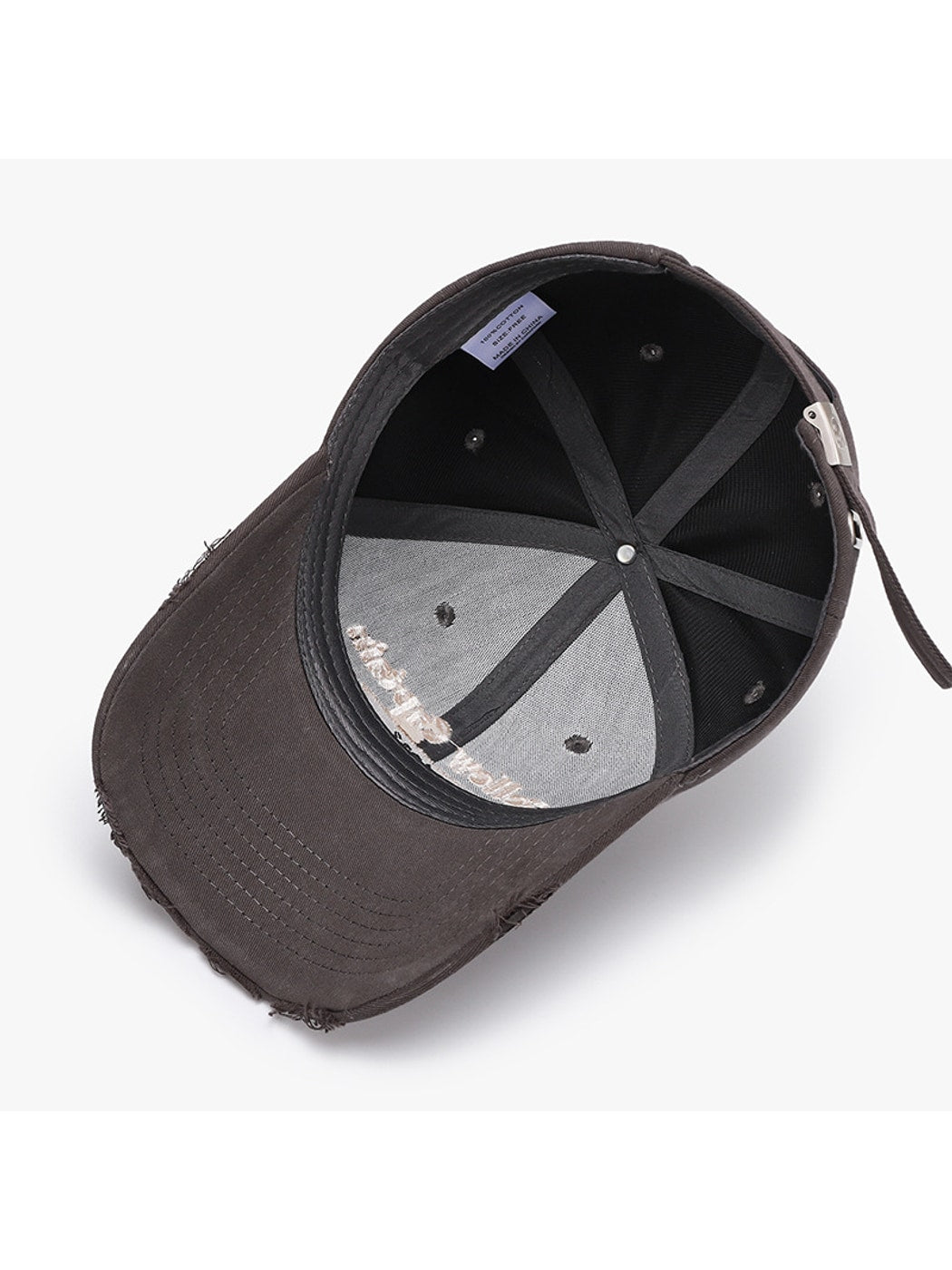 Haila - Curved Brim Letter Graphic Baseball Cap