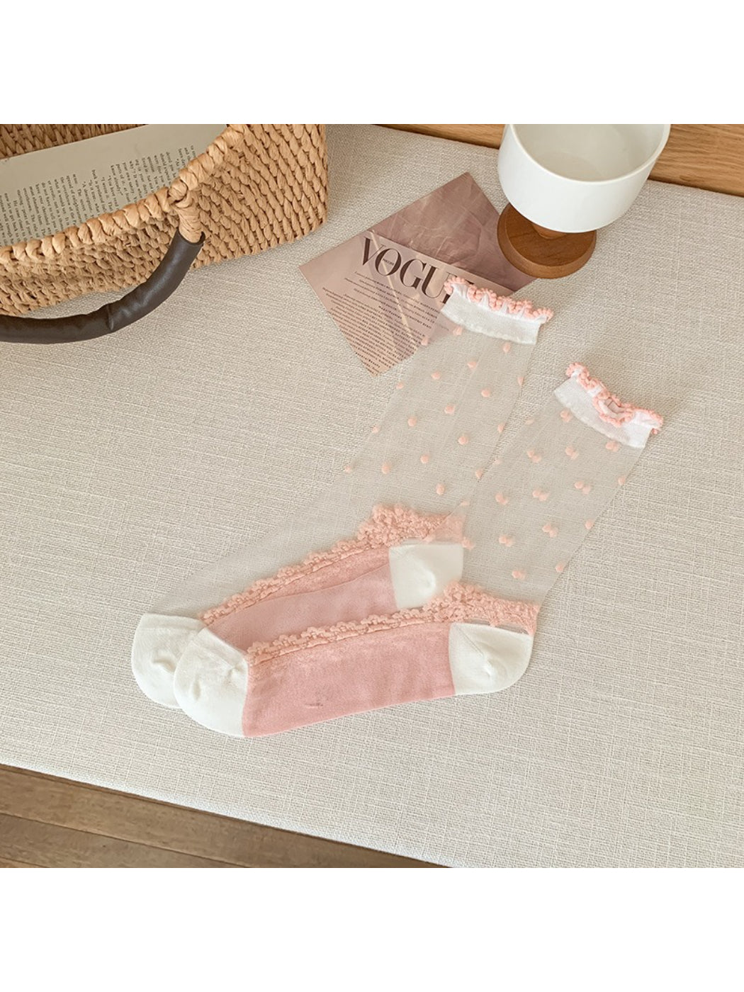 Rufia - Romantic Sheer Crew Socks product image 5
