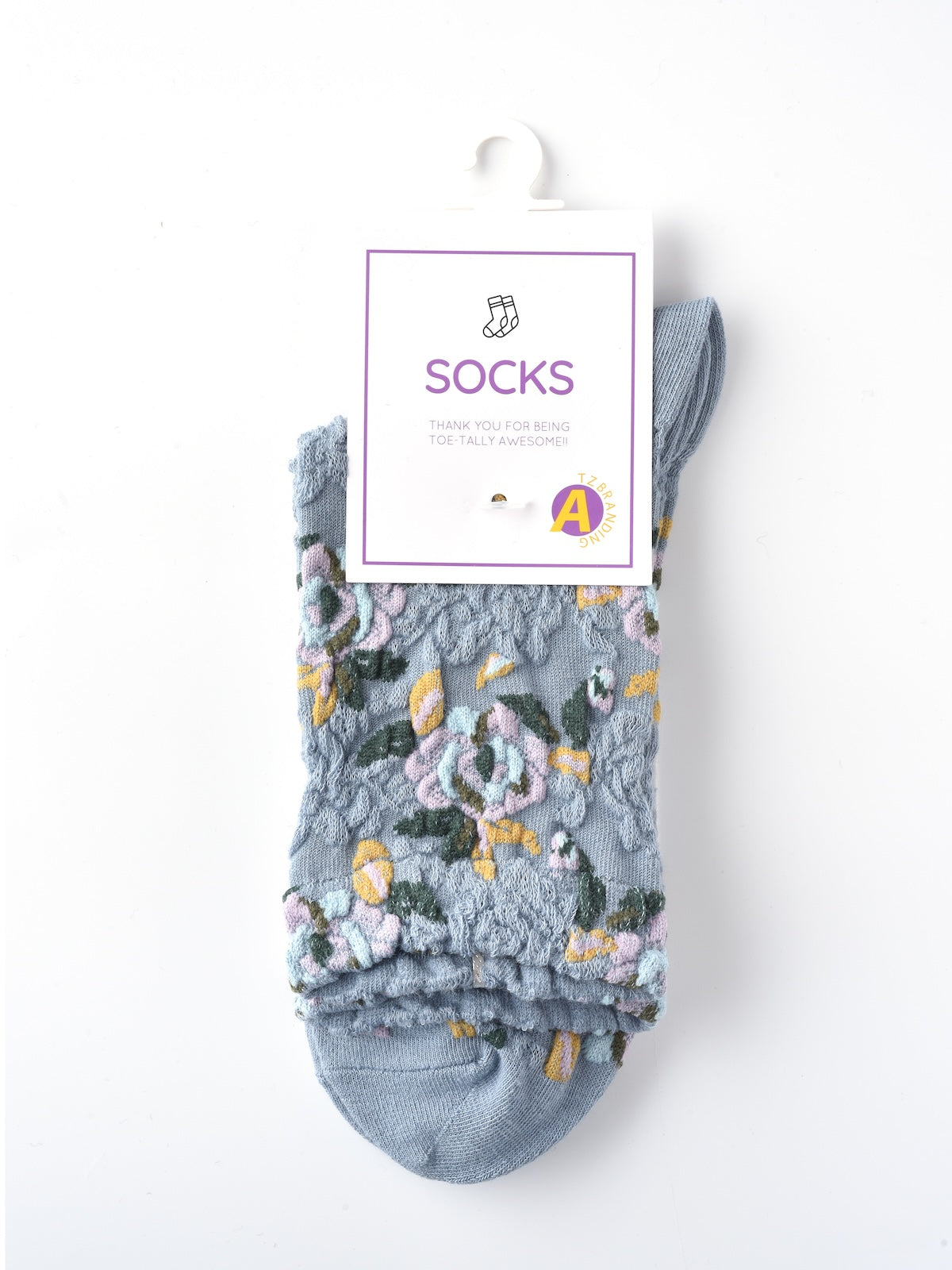 Rufia – Capsule Rose Motif Crew Socks