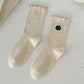 Rufia - Embroidered Animal Crew Socks