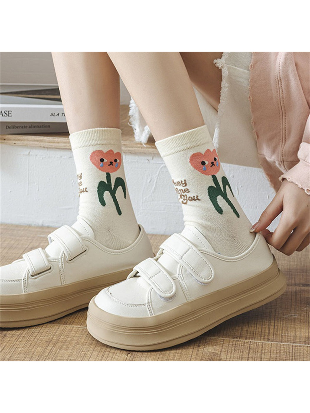 Rufia - Playful Illustration Crew Socks product image 3