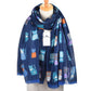 Scarvii - Cute Cartoon Cat Pattern Scarf