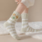 Rufia - Striped Cute Towel Socks