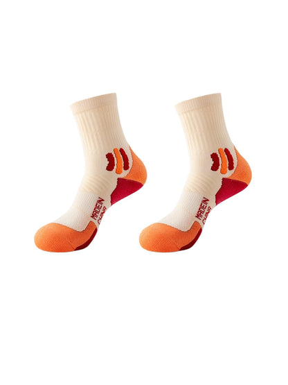 Rufia - Color Block Sport Cushion Crew Socks