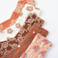 Rufia - Orange Embossed Women's Socks
