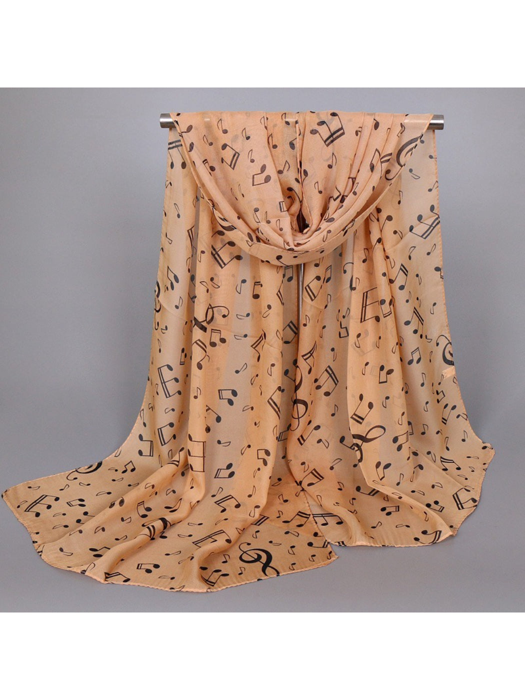 Scarvii - Spring Summer Music Note Print Scarf