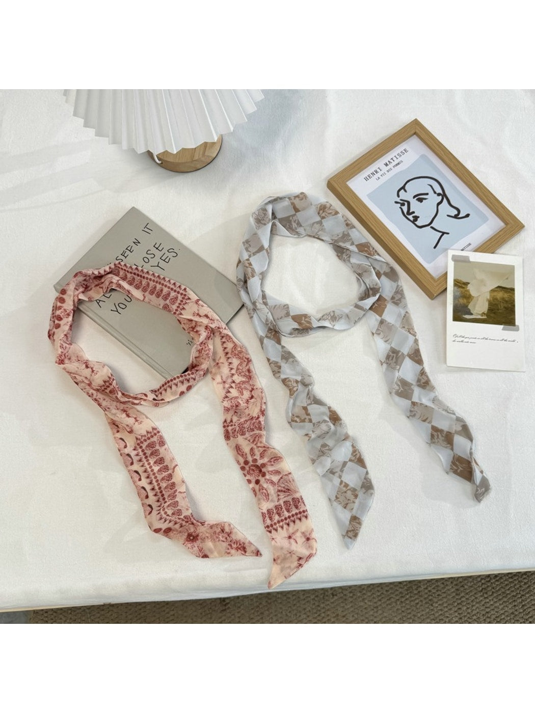 Scarvii - Boho Print Skinny Scarf
