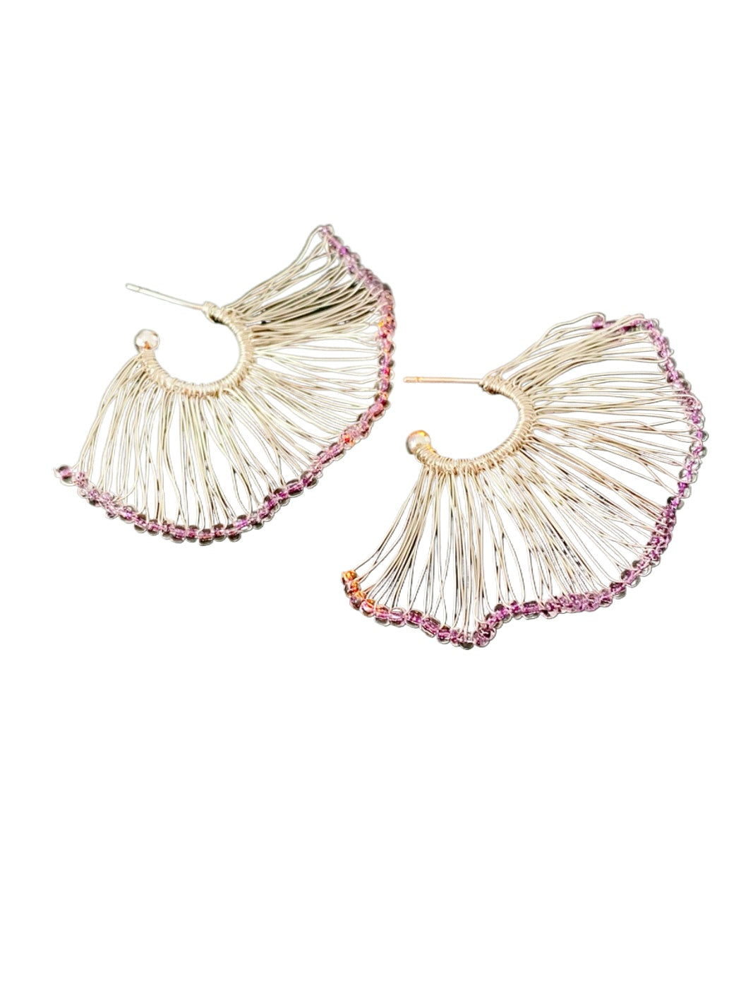 Earwish – Woven Fan-Shaped Earrings