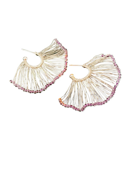 Earwish – Woven Fan-Shaped Earrings
