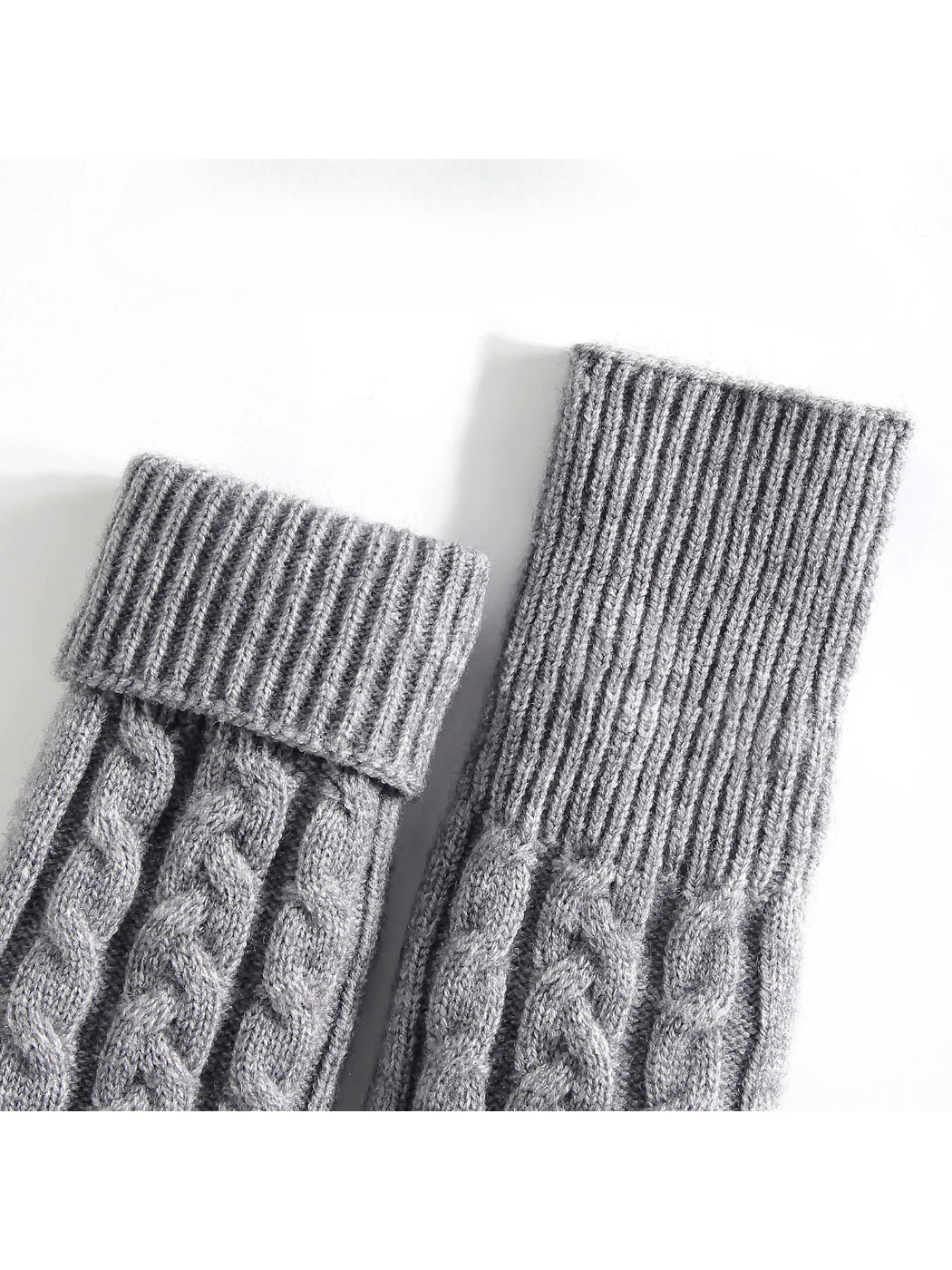 Gloving - Cable Knit Winter Mittens with Soft Lining