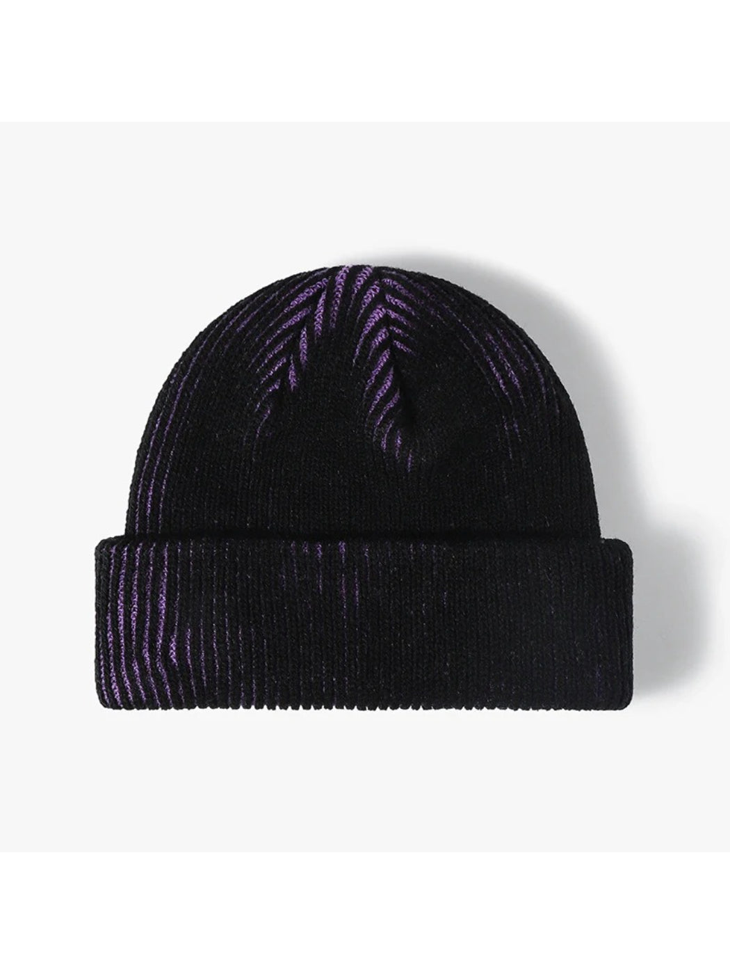 Haila - Contrast-Thread Ribbed Cuffed Knit Beanie