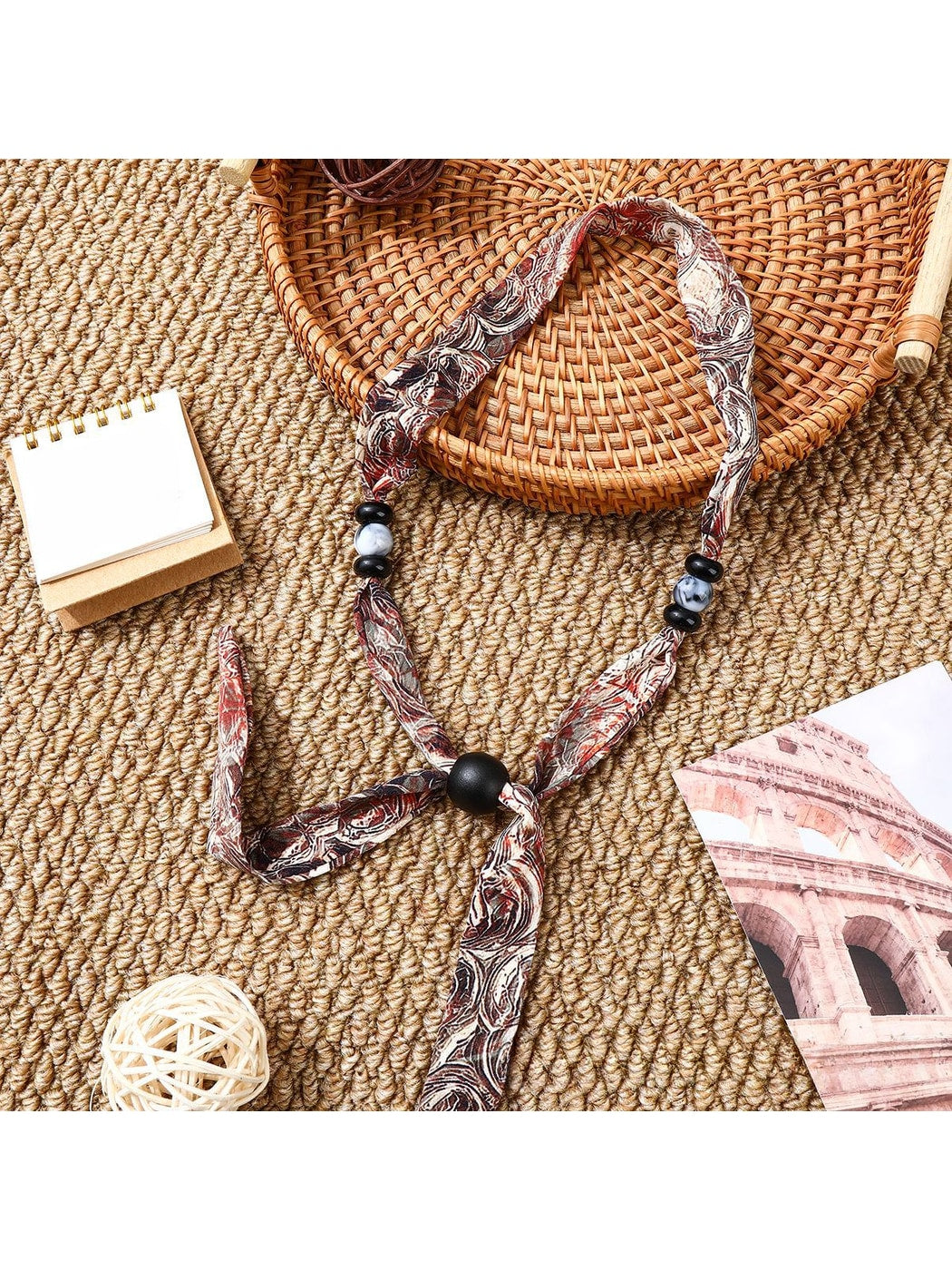 Scarvii - Printed Boho Narrow Neck Scarf